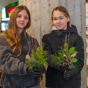 Palmbuschenbinden Pfarre Kirchdorf an der Krems