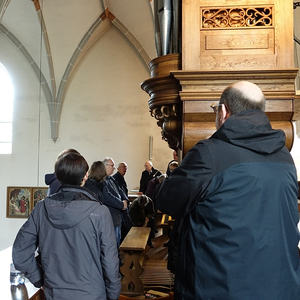 Teilnehmerinnen und Teilnehmer am Ökumenischen Orgelseminar in Ungenach