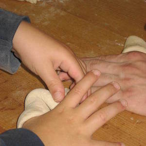 Kindergarten besucht Bäckerei