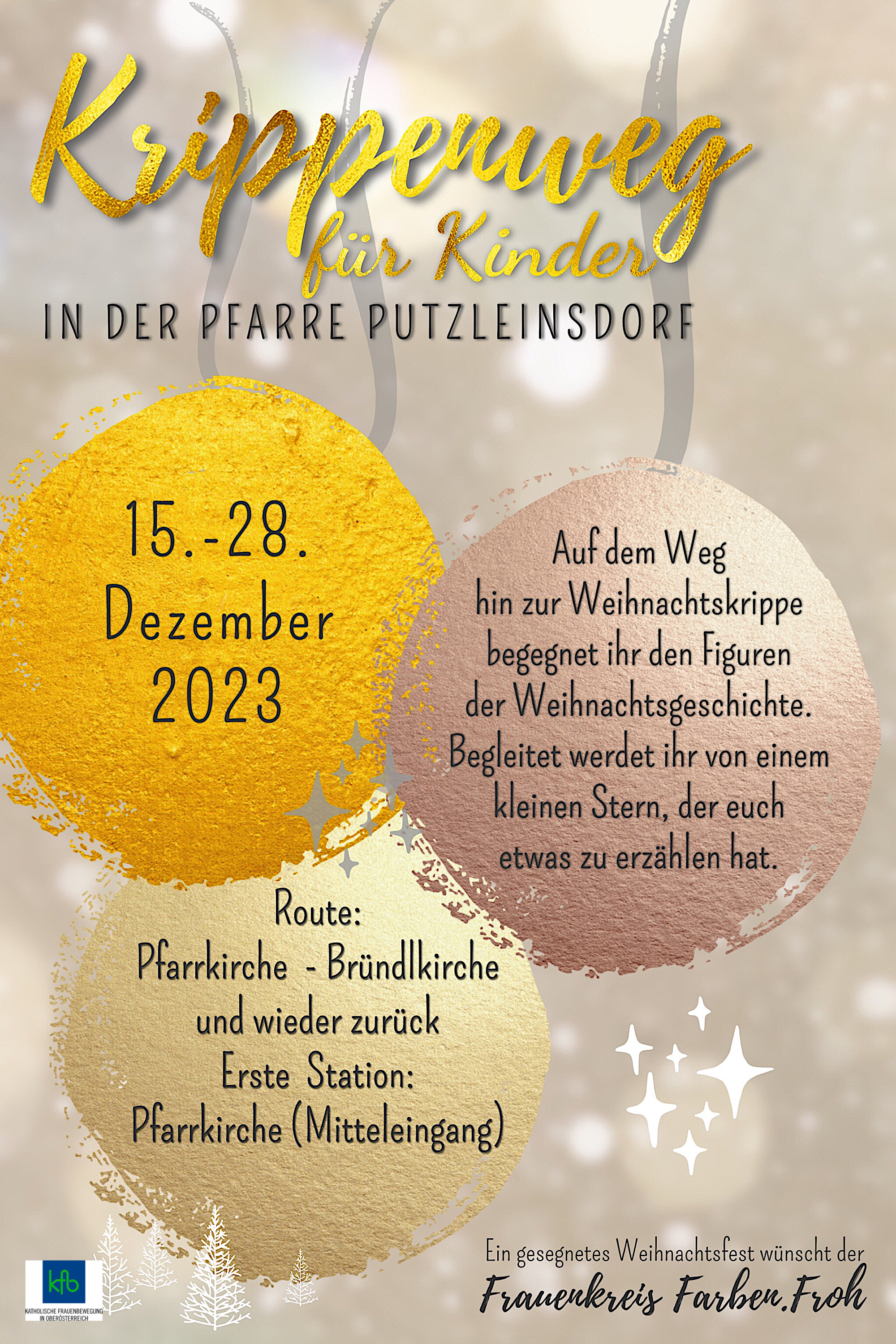 Flyer Krippenweg für Kinder