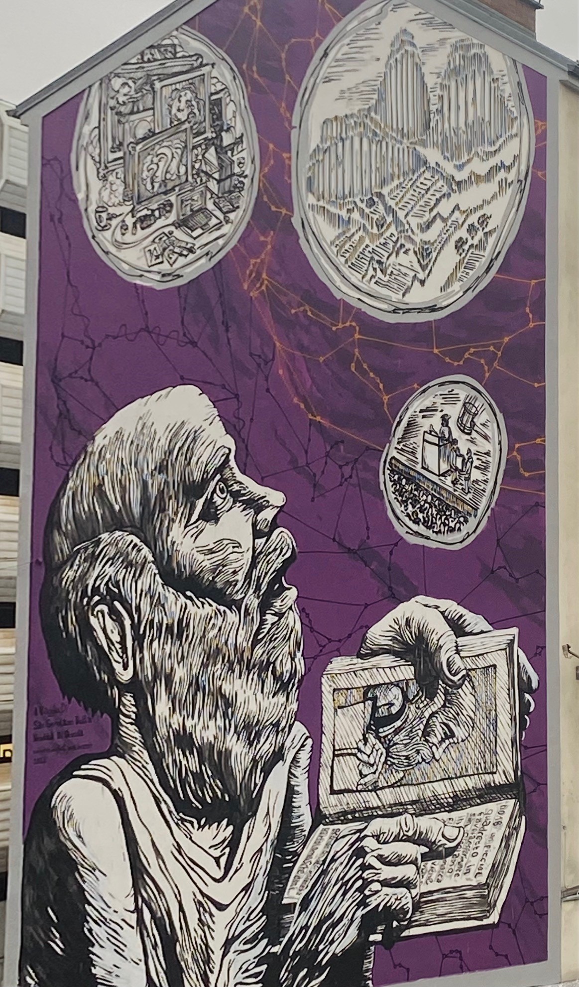 Mural mit Hl. Hieronymus