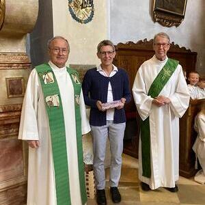 mit Pfarrer Mittendorfer und Diakon Lampl