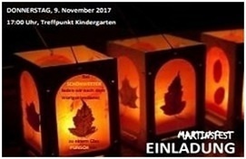 Einladung Martinsfest 2017