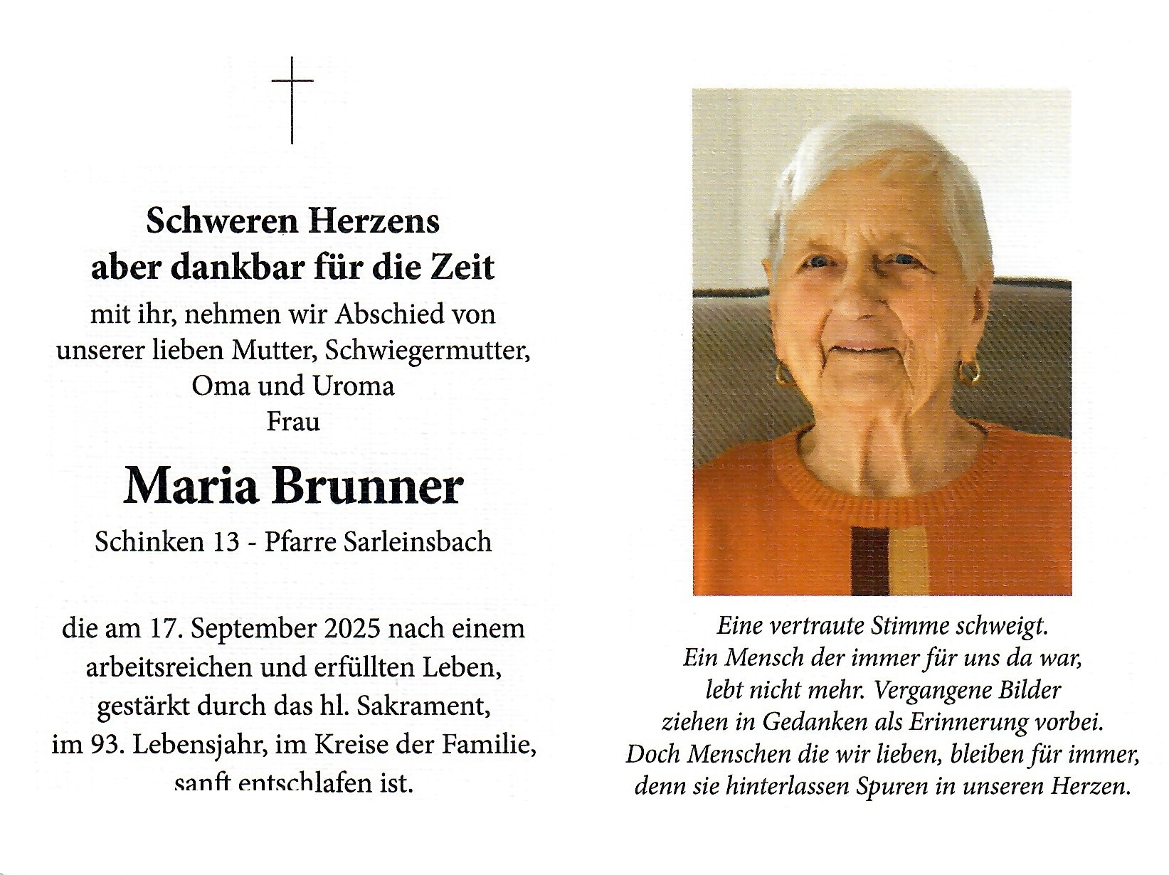 Maria Brunner / Pfarre