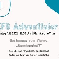Einladung kfb Adventfeier