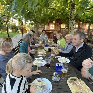 Ausklang im Gastgarten