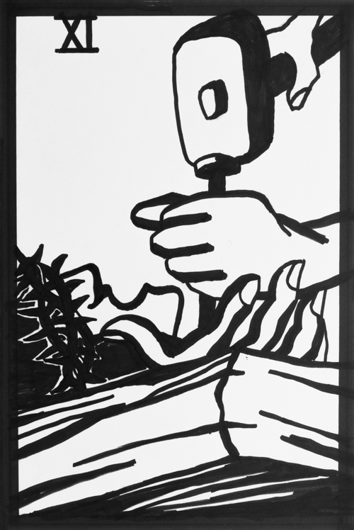 Jesus wird ans Kreuz genagelt