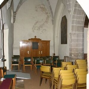 Innenraum  der Kirche vor dem Umbau