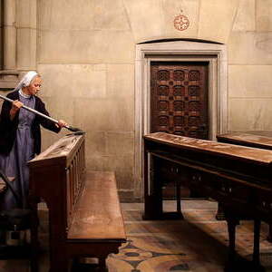 Mit dem Staubsauger im Mariendom