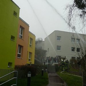 Feuerwehrübung im Kindergarten