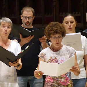 Probe für den ORF-Rundfunkgottesdienst im Linzer Mariendom