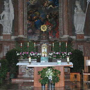 Die Lackener Firmlinge besuchen das Stift St. Florian