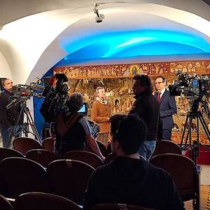 Friedenslicht-Übergabe