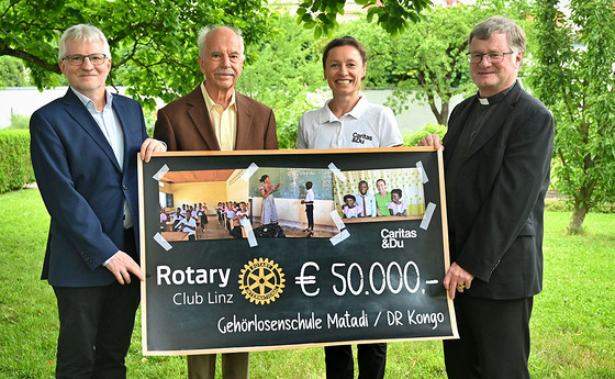 Rotary Club Linz unterstützt Gehörlosenschule der Caritas im Kongo