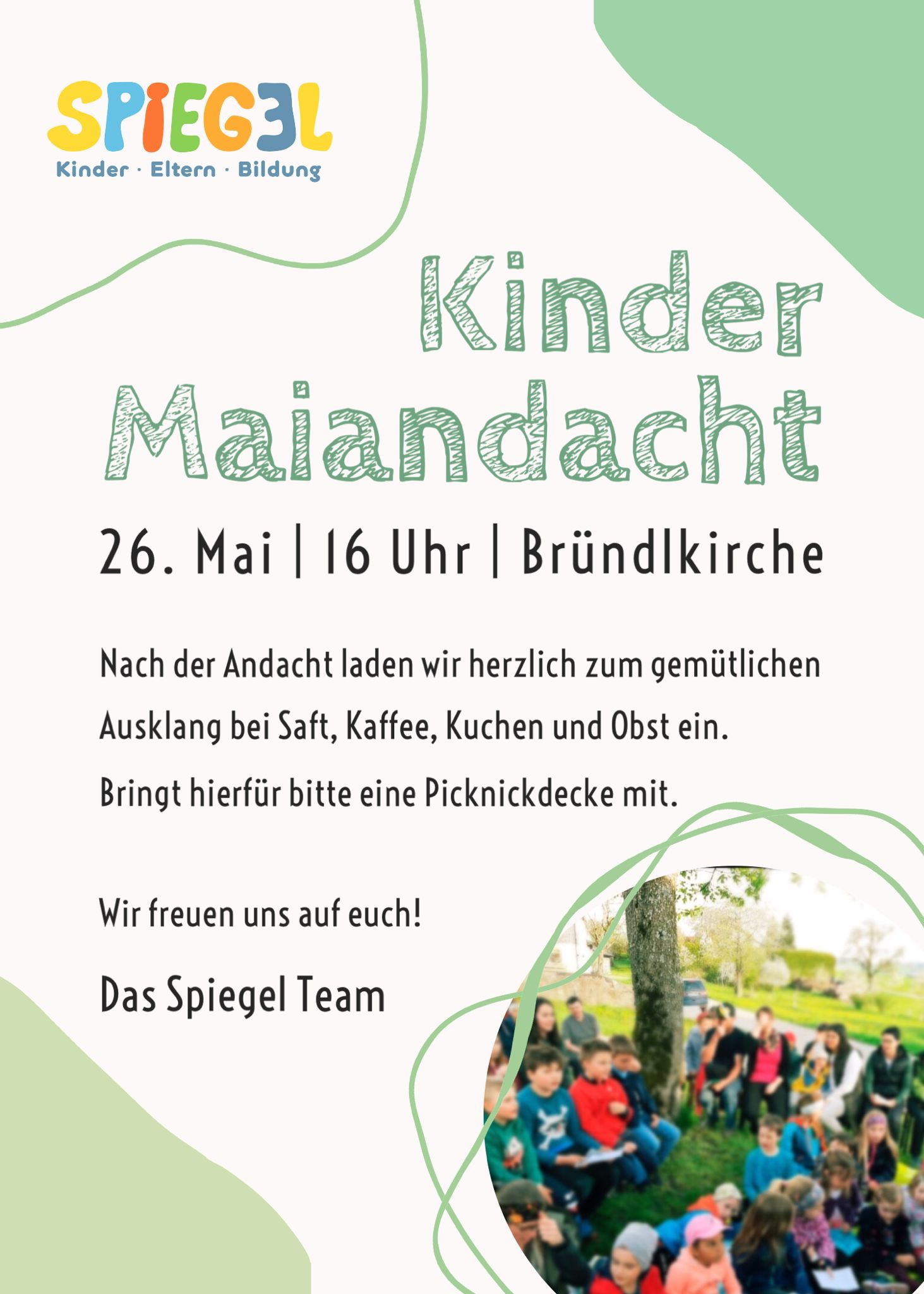 Flyer Kindermaiandacht