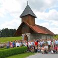 Start der Wanderung bei der „Nadelbach“-Kapelle in Weitersfelden.