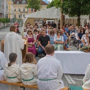 Feld-Festgottesdienst anlässlich des Musi-Spektakels der Stadtkapelle Kirchdorf