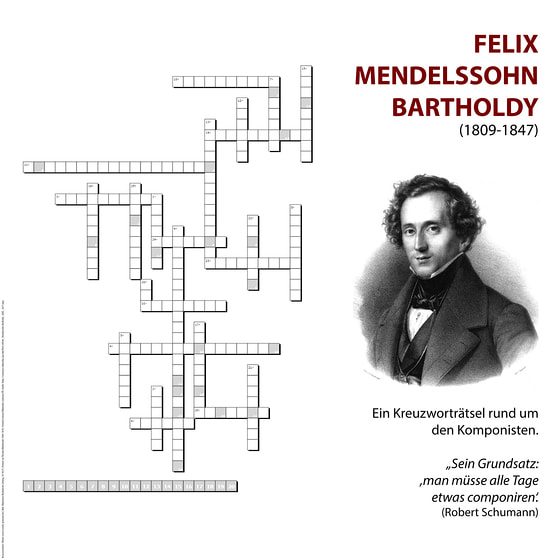 Felix Mendelssohn Bartholdy – das Kreuzworträtsel!