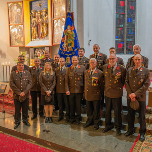 Florianimesse der Feuerwehr Kirchdorf in der Pfarrkirche mit Pfarrer P.Severin Kranabitl