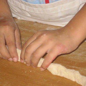 Kindergarten besucht Bäckerei
