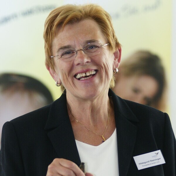 Hildegund bei einer SelbA Veranstaltung 2008