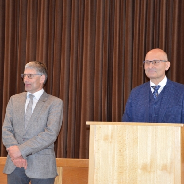 Obmann Niedermayr Franz und Referent Fritz Dobringer