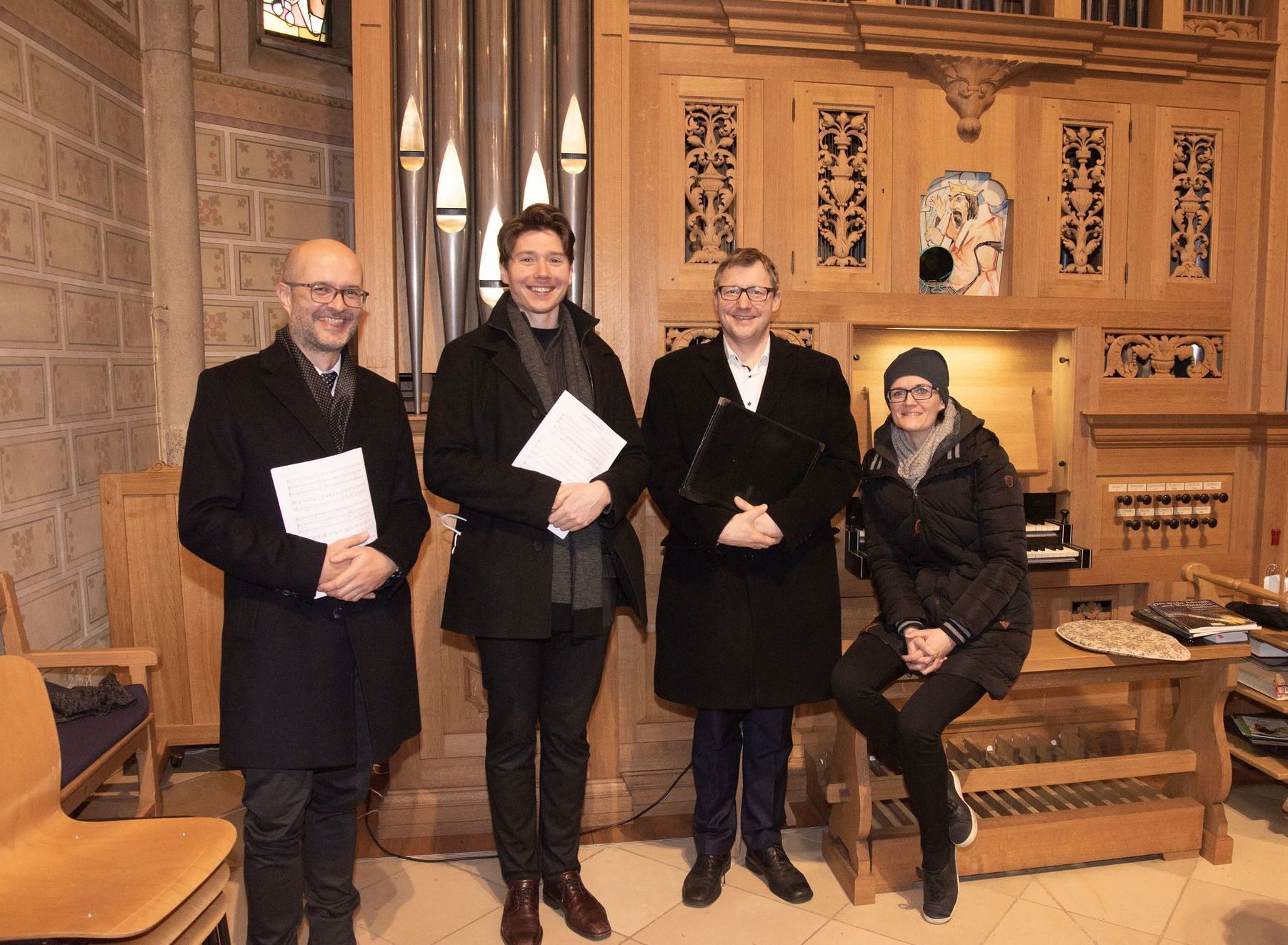 Sänger und Organistin