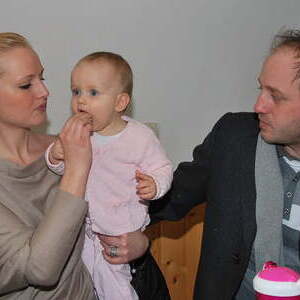 Gottesdienst und Kindersegnung mit den Taufeltern des Vorjahres