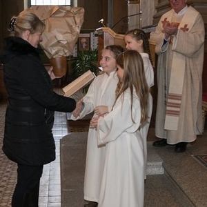 Ministrantenaufnahme und Danke an Albert Pesendorfer