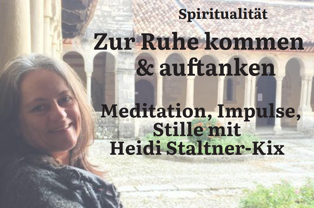 Plakat, Heidi Staltner-Kix im Innenhof vom Dominkanerhaus