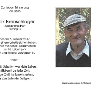 gestorben am 6. Februar 2017