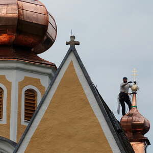 Außenrenovierung der Wallfahrtskirche Hilkering 2016
