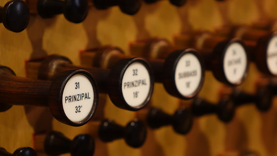 Register der Rudigierorgel im Linzer Mariendom