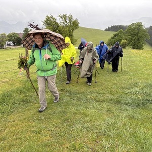 Starker Wind und Regen