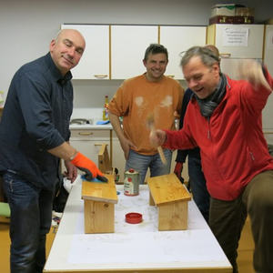 Gebetsschemel-Bau mit Josef