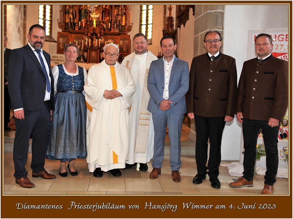 Diamantenes Priesterjubiläum Pfarrer Wimmer