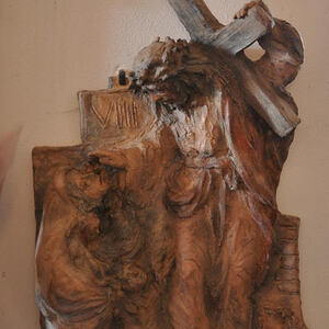 Jesus begegnet den weinenden Frauen.