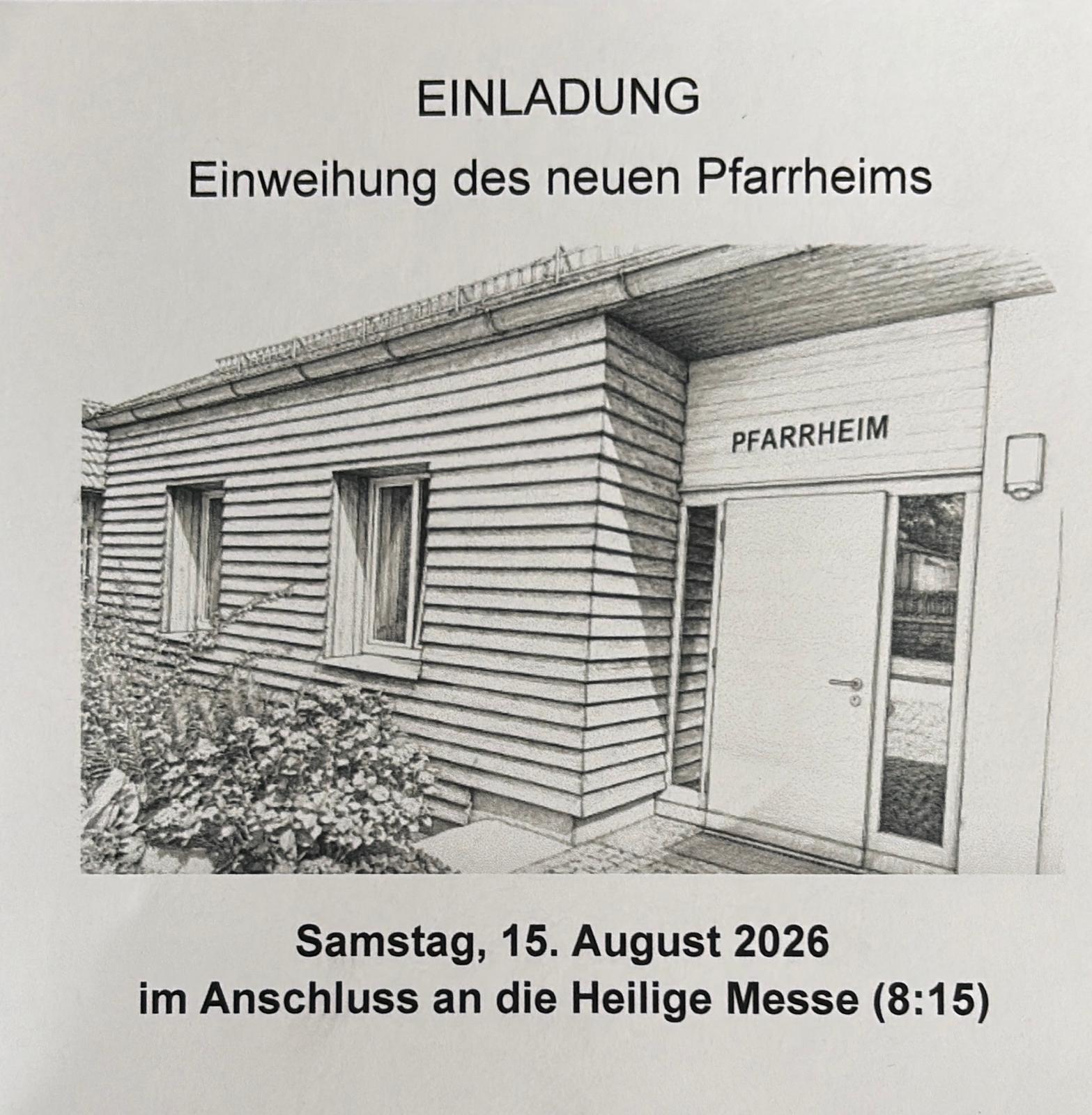 Pfarrheimeinweihung