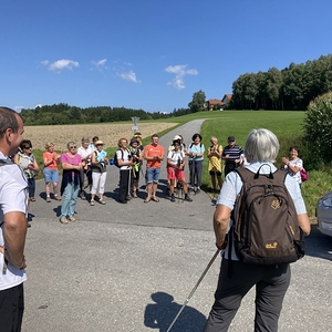 Empfang an der Pfarrgrenze St. Roman