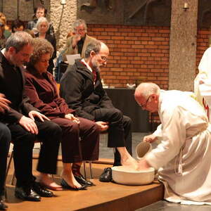 Abendmahlsmesse und Fußwaschung