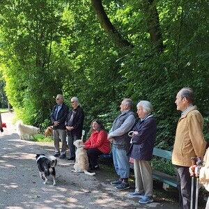 bei einem Spaziergang