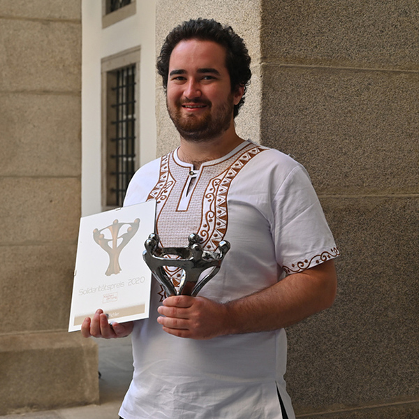 Jakob Pichler bei der Solidaritätspreisverleihung 2020