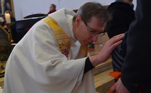 Segnung der Kinder, die im vergagnenen Jahr getauft wurden