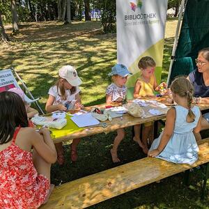 Basteln beim Schlossfest