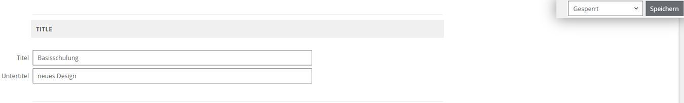 Titel und Untertitel
