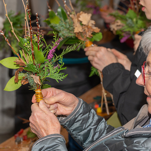 Palmbuschenbinden Pfarre Kirchdorf an der Krems