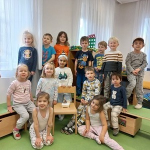 Verkehrte Welt Tag blaue Gruppe