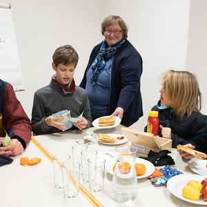 Stärkung nach dem Unterwegs-Sein
