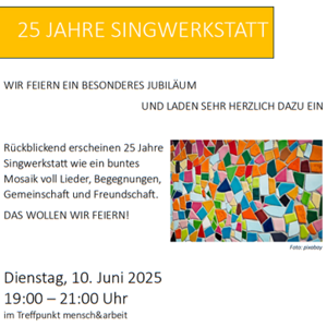 Singwerkstatt 25 Jahre