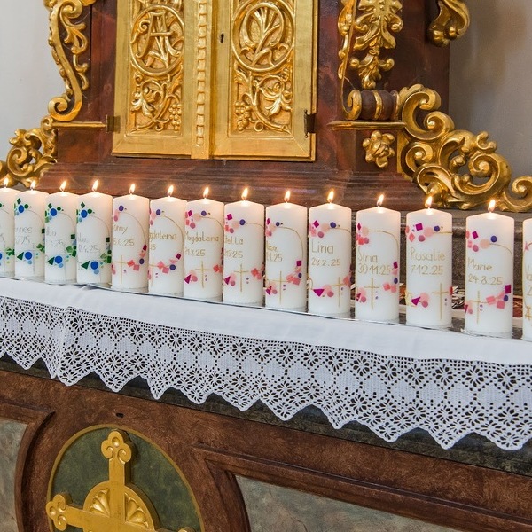 Kerzen für Täuflinge